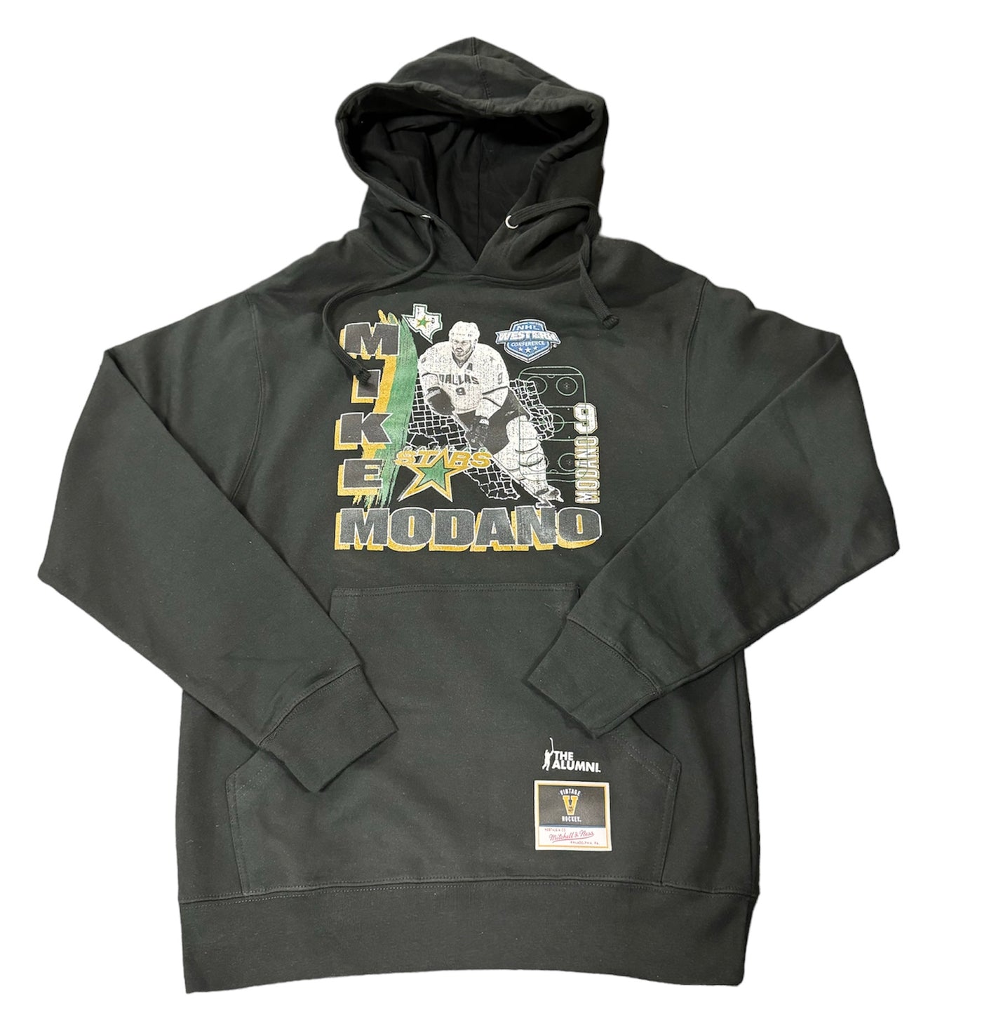 DALLAS STARS MITCHELL & NESS MIKE MODANO LEGACY HOODIE - front view 
