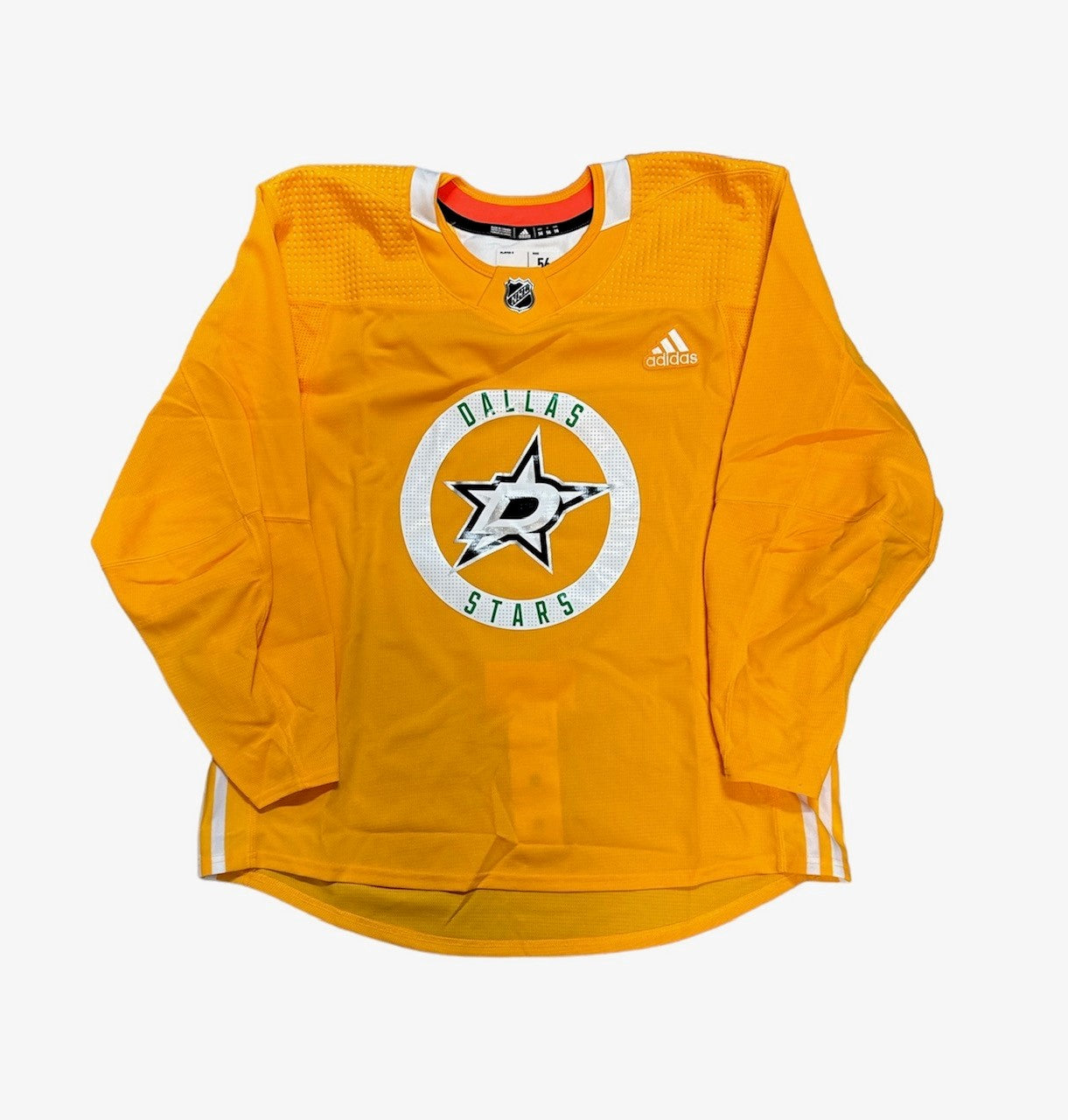 DALLAS STARS ADIDAS AUTHENTIC PRO PRACTICE JERSEY YELLOW