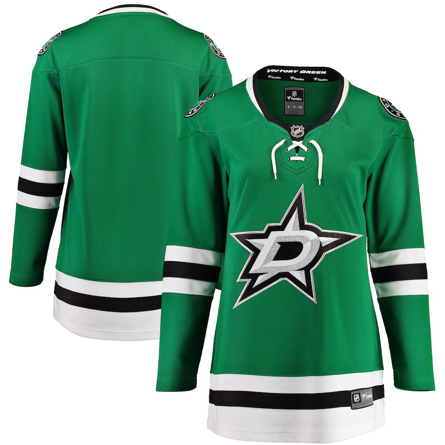 Dallas Stars Fanatics Womens XL Stanley Cup Playoffs Green Short Sleeve  Shirt