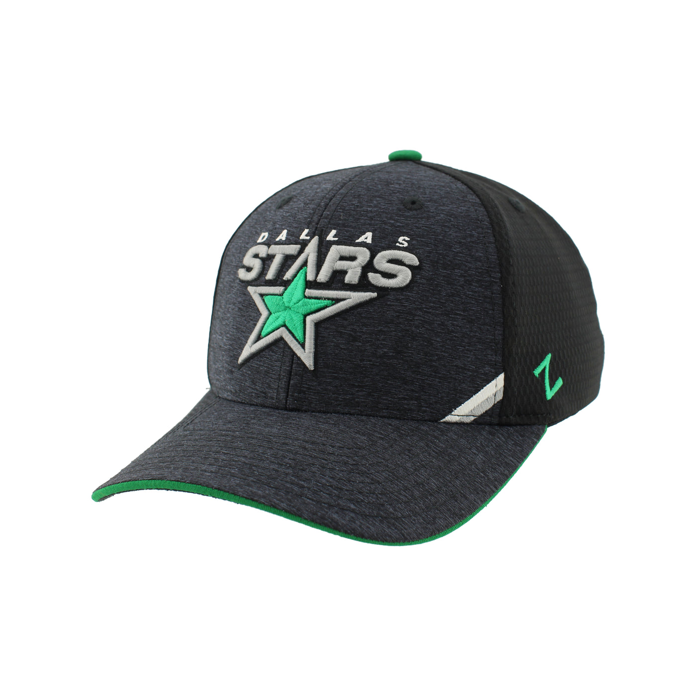 Black cap with Dallas Stars logo on a white background
