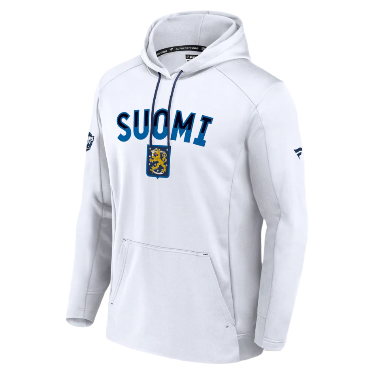 FANATICS 4 NATIONS FINLAND AUTHENTIC PRO HOODY - FRONT VIEW