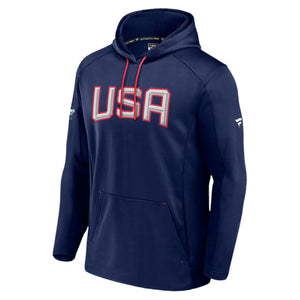 FANATICS 4 NATIONS USA AUTHENTIC PRO HOODY - FRONT VIEW 