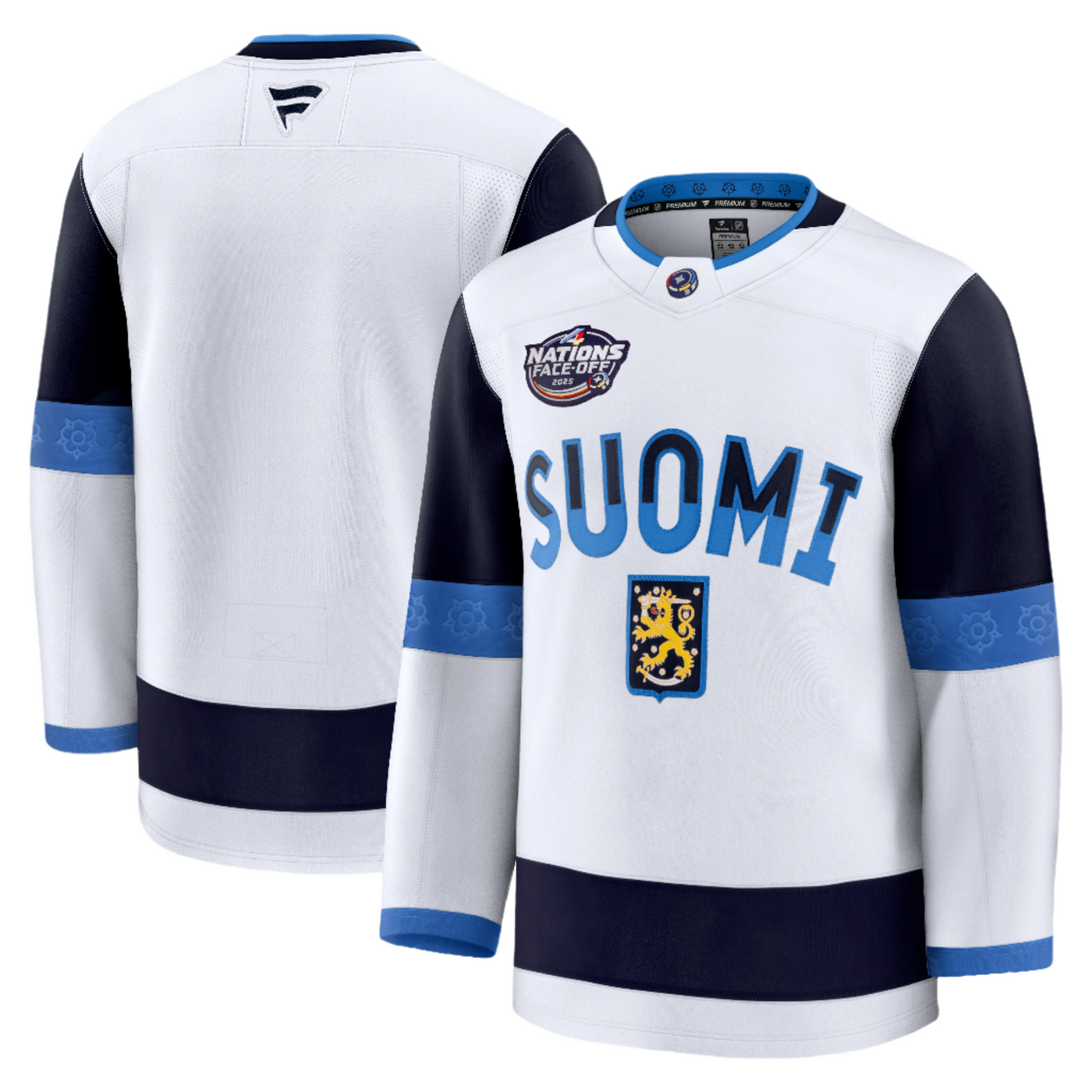 FANATICS PREMIUM 4 NATIONS FINLAND JERSEY - FRONT & BACK VIEW