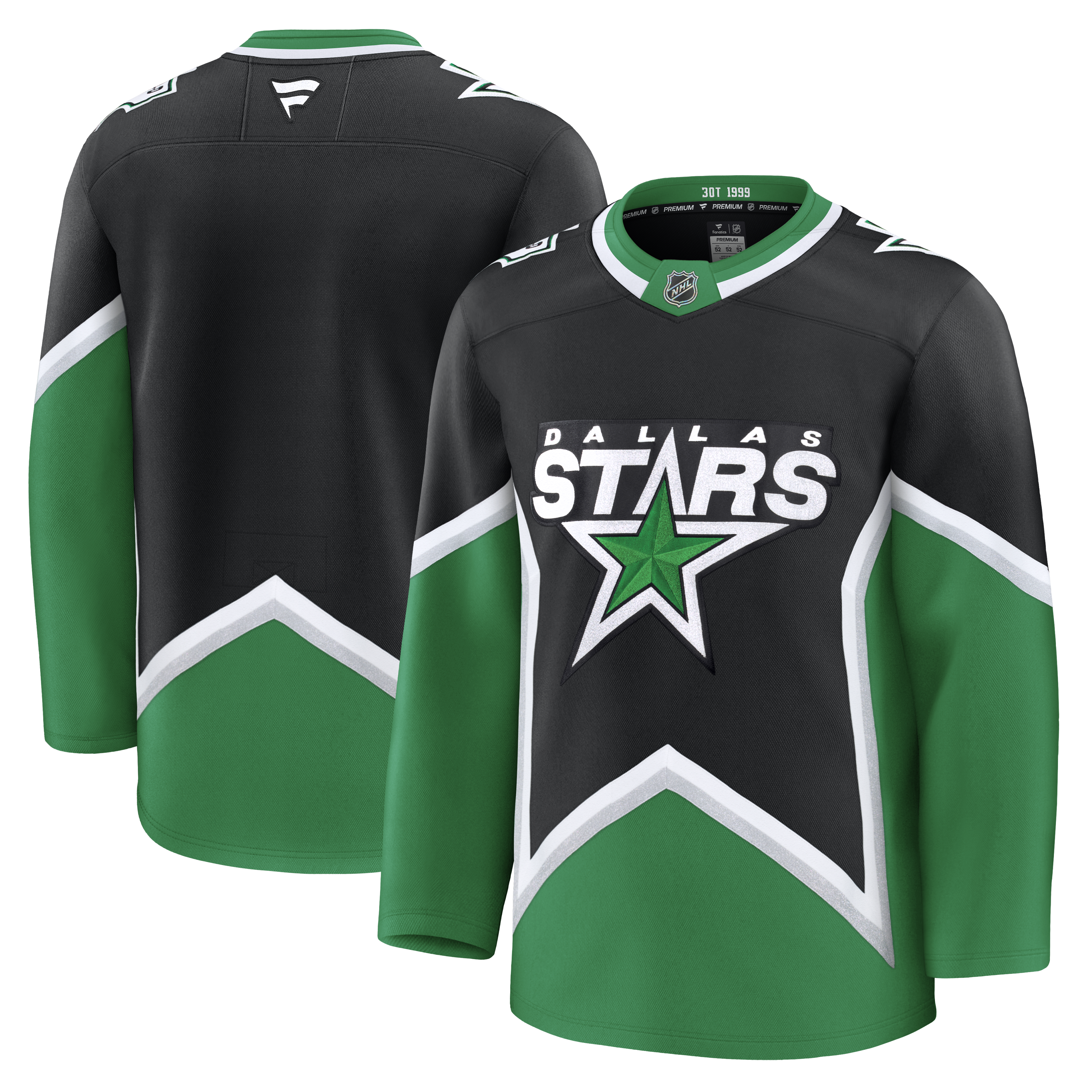 Photo of Dallas Stars '99 3rd Fanatics Jersey - View of front and back