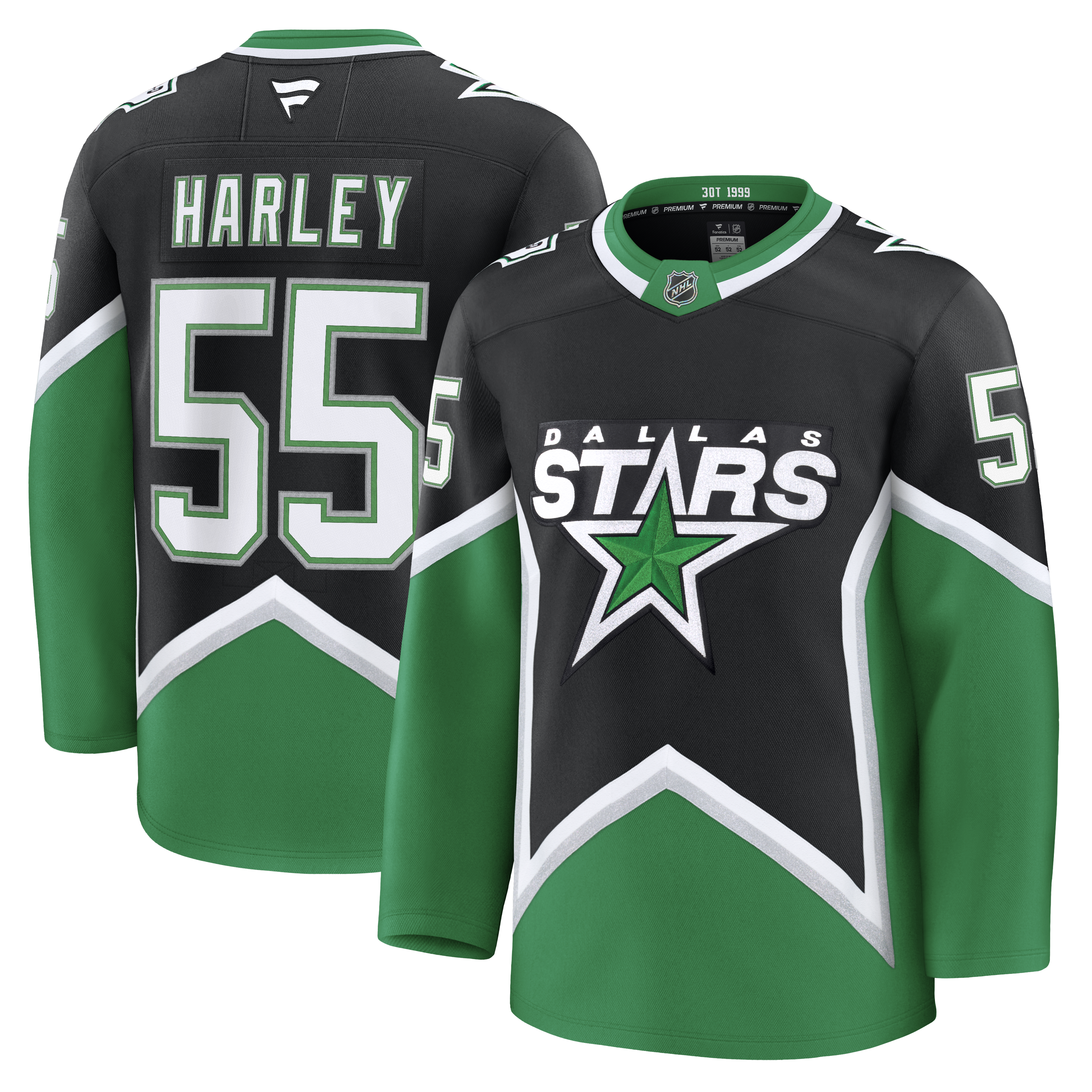 Hockey jersey with 'Harley' and number '55' 