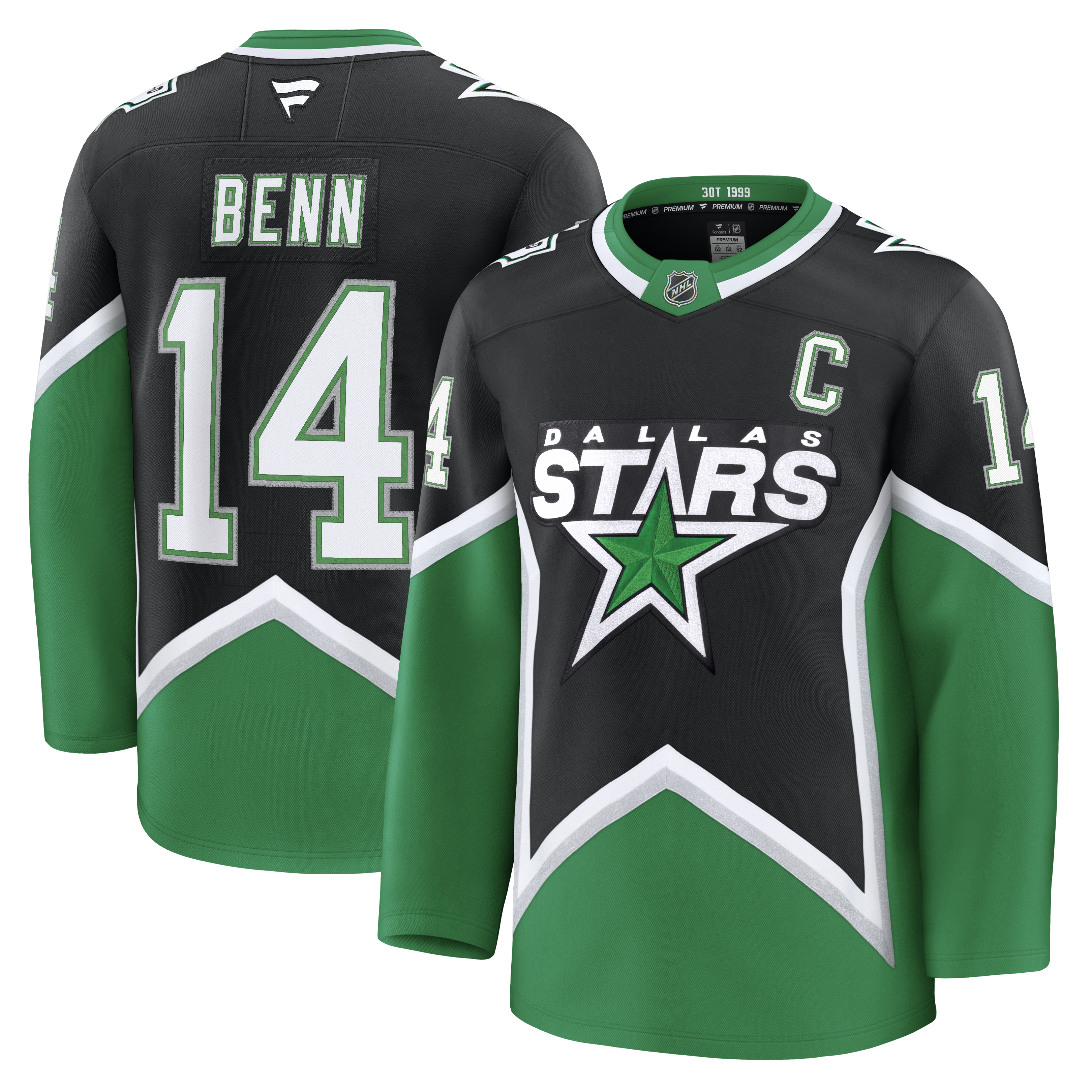Hockey jersey with 'Benn' and number '14' 