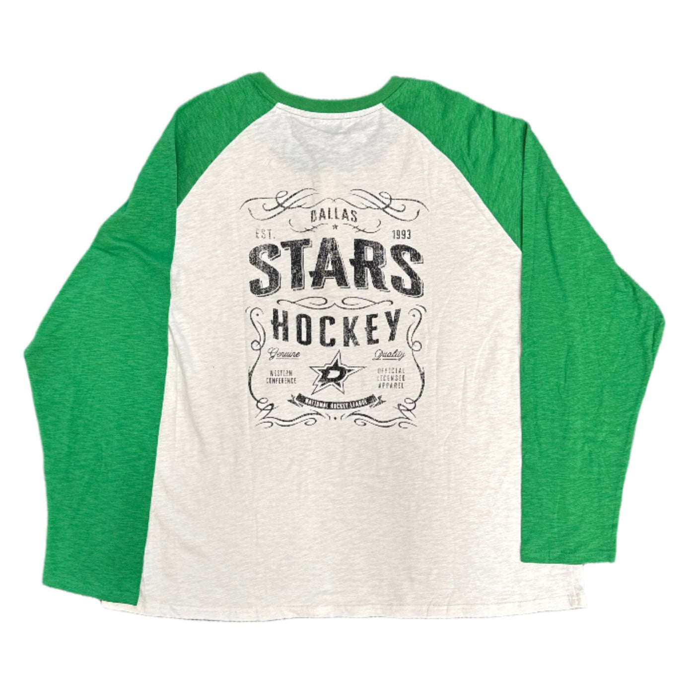 Photo of Dallas Stars Darius Rucker Raglan Long Sleeve Tee - Back view