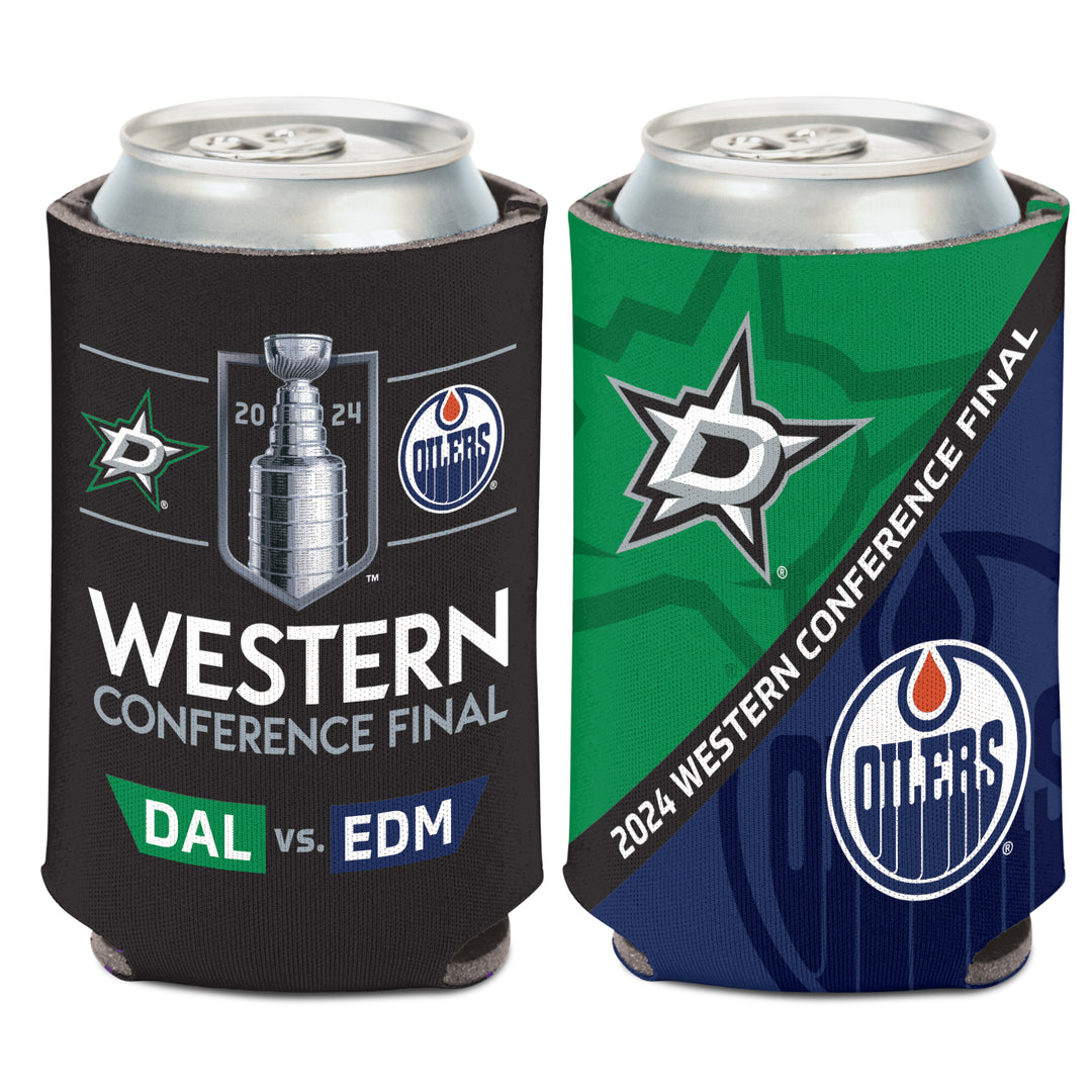 DALLAS STARS WINCRAFT PLAYOFF 2024 WESTERN CONFERENCE FINAL MATCH-UP CAN COOLER