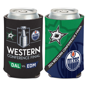 DALLAS STARS WINCRAFT PLAYOFF 2024 WESTERN CONFERENCE FINAL MATCH-UP CAN COOLER