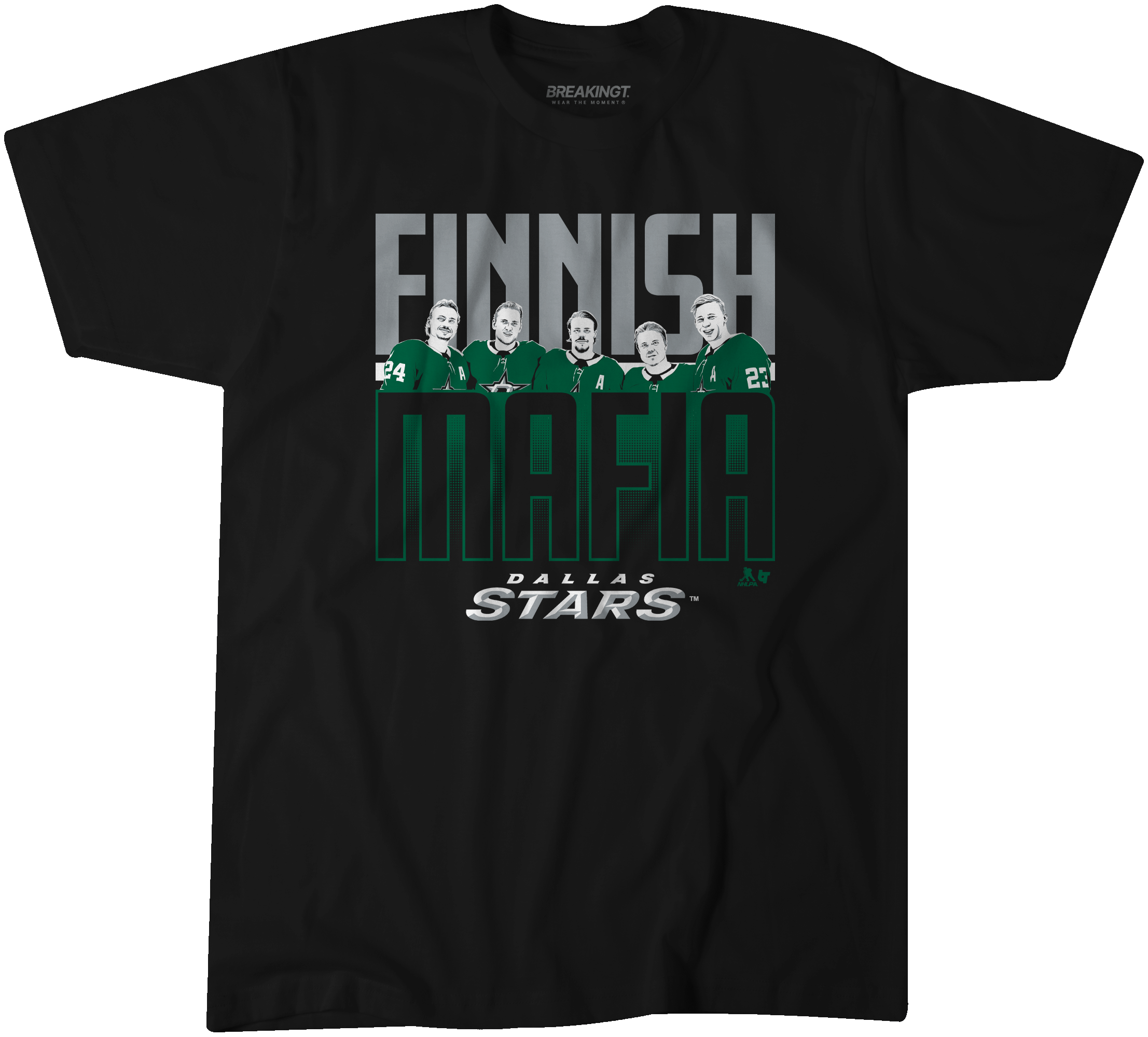 DALLAS STARS BREAKING T FINNISH MAFIA TEE - FRONT VIEW