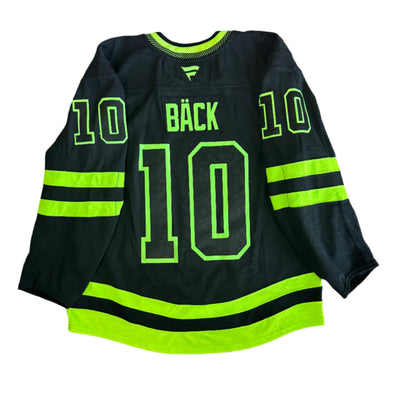 Photo of Dallas Stars #10 Oskar Back Blackout Jersey - Back View 