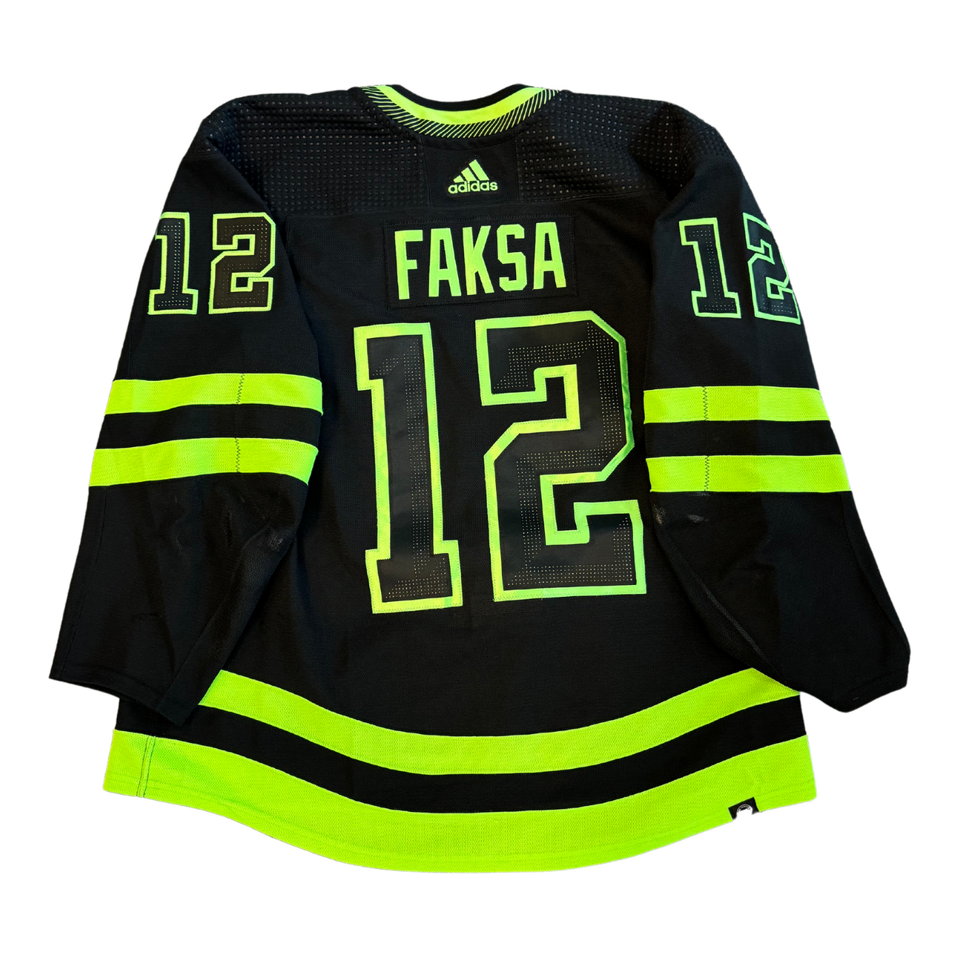 RADEK FAKSA 2023-24 GAME WORN BLACKOUT JERSEY