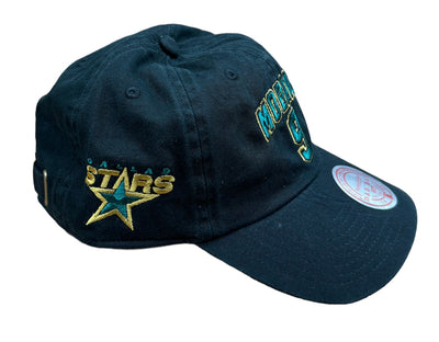 DALLAS STARS MITCHELL & NESS MIKE MODANO #9 LOGO ADJUSTABLE CAP - right side view 