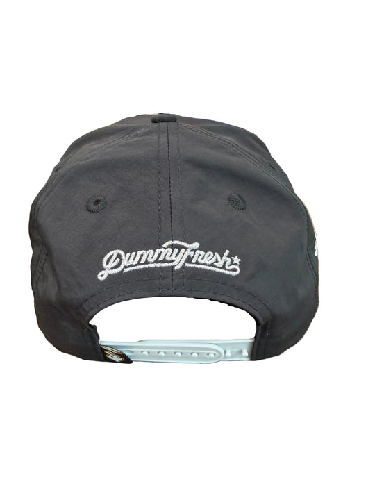 Black cap with white logo