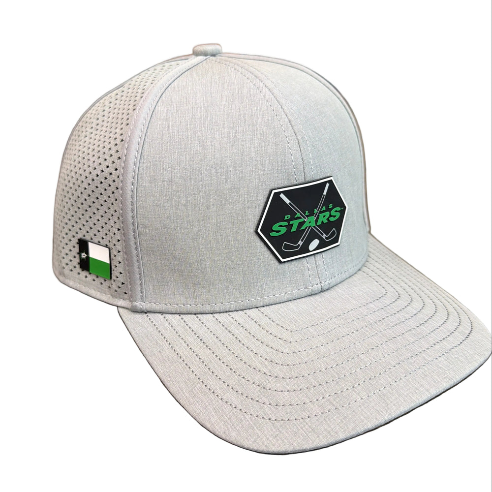 DALLAS STARS X FURY ATHLETIX TEE IT UP HOCKEY STICKS LOGO CAP - front view