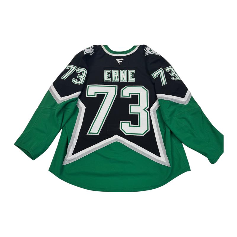 ADAM ERNE PLAYOFF GAME WORN '99 ALTERNATE JERSEY BACK VIEW 

'ERNE' & #73 ON BACK