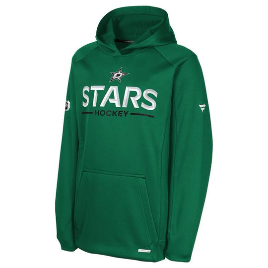 Green hoodie with &