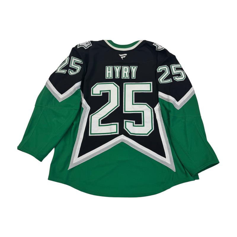 ARTTU HYRY PLAYOFF GAME WORN '99 ALTERNATE JERSEY BACK VIEW. #25 & HYRY ON THE BACK