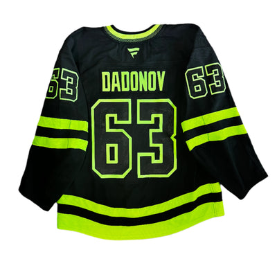 Photo of Dallas Stars #63 Evgenii Dadonov Blackout Jersey - Back View 