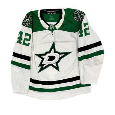 Photo of Dallas Stars Game Worn #42 Olofsson Away Jersey - Front View