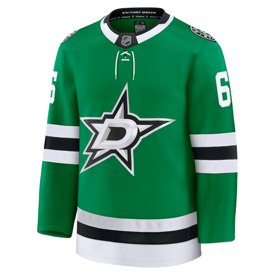 A green Dallas Stars hockey jersey with the team&