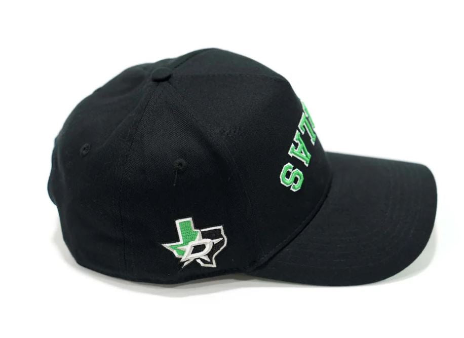 Dallas Stars x True Brand Black Cap - Right Side View