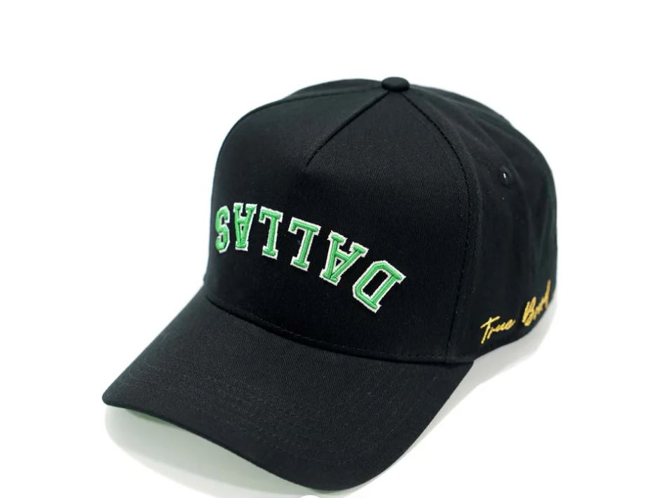 Dallas Stars x True Brand Black Cap - Front/ Left View