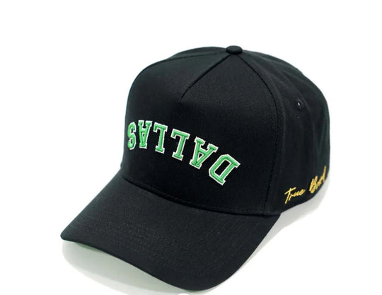 Dallas Stars x True Brand Black Cap - Front/ Left View