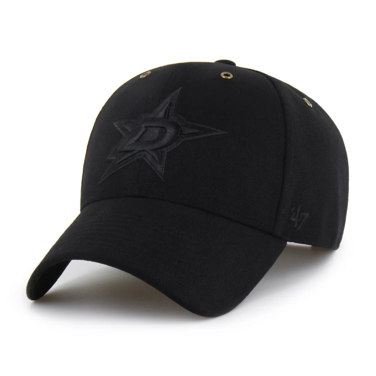 DALLAS STARS 47' CARHARTT BLACK CLEAN UP CAP - FRONT VIEW