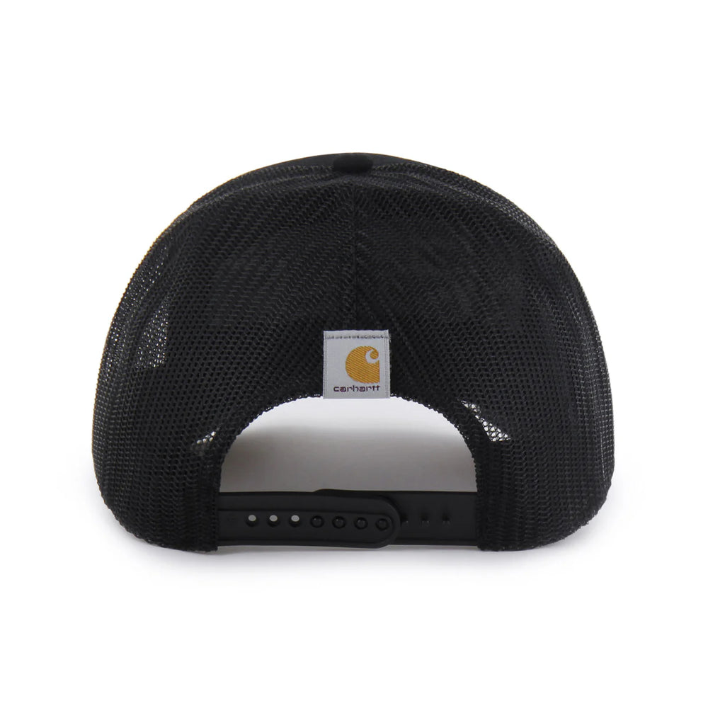 DALLAS STARS 47' CARHARTT BLACK TRUCKER CAP -BACK VIEW