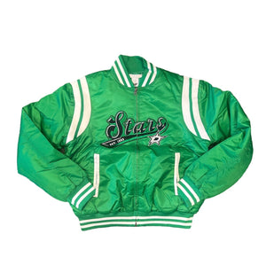 DALLAS STARS WEAR BY ERIN ANDREWS BOMBER JACKET - FRONT VIEW