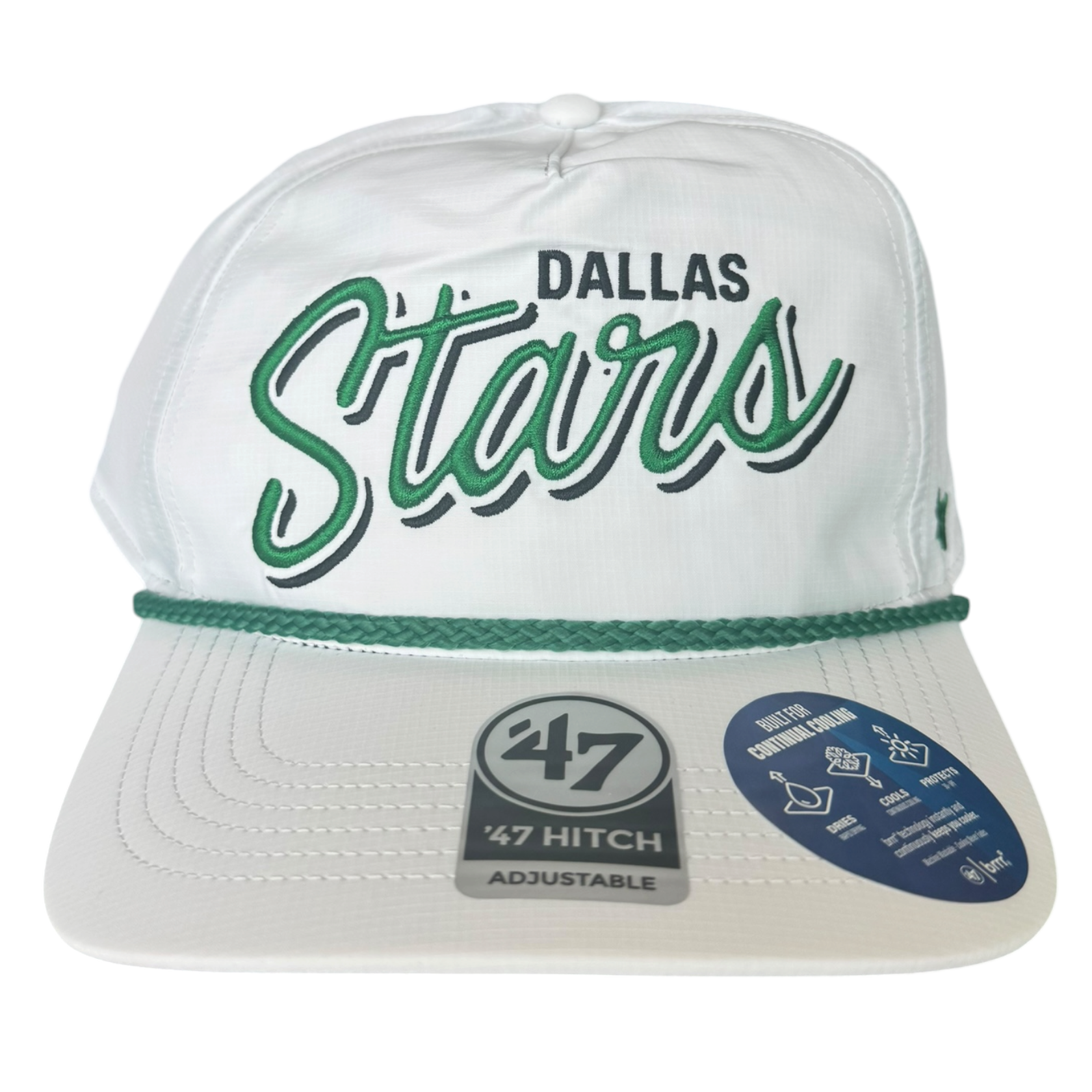 DALLAS STARS 47' WHITE FAIRWAY HITCH CAP - FRONT VIEW