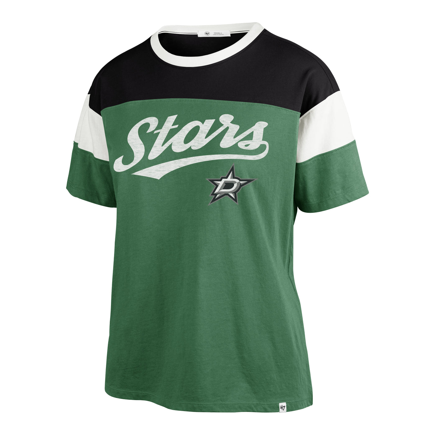 DALLAS STARS 47 BRAND WOMENS BREEZY TIME OFF TEE - FRONT VIEW