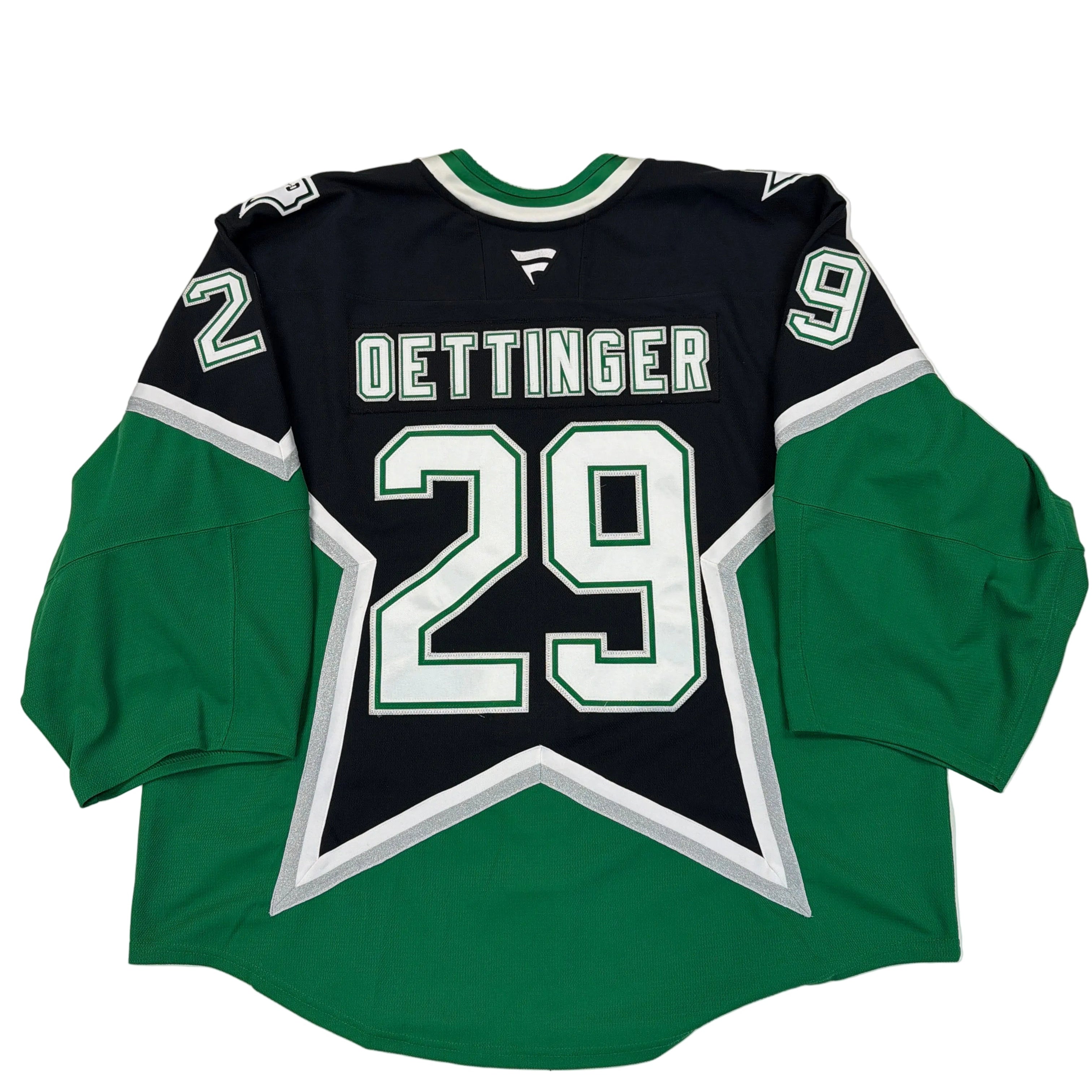 JAKE OETTINGER GAME WORN '99 ALTERNATE JERSEY -2 of 2 - back view 
