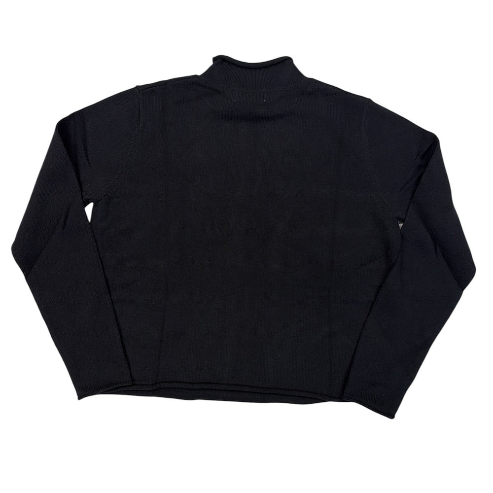 Black sweater on a white background