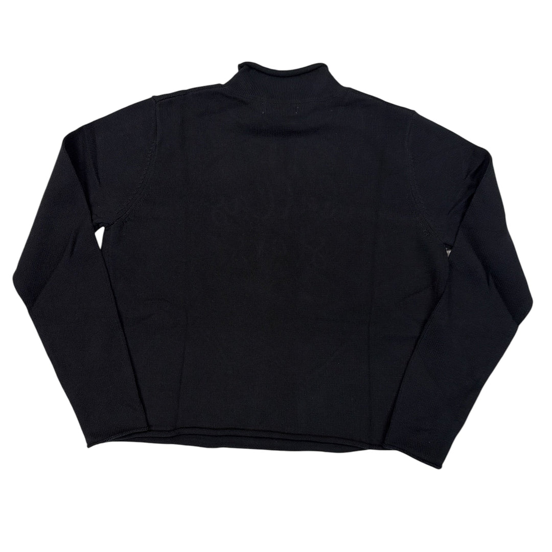 Black sweater on a white background