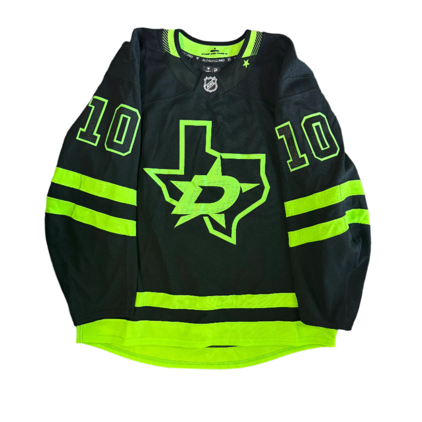 Photo of Dallas Stars #10 Oskar Back Blackout Jersey - Front View 