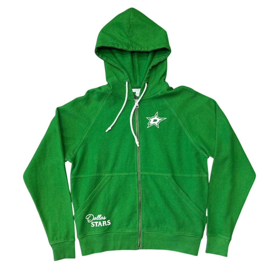 DALLAS STARS CORD FULL ZIP HOODIE - FRONT VIEW