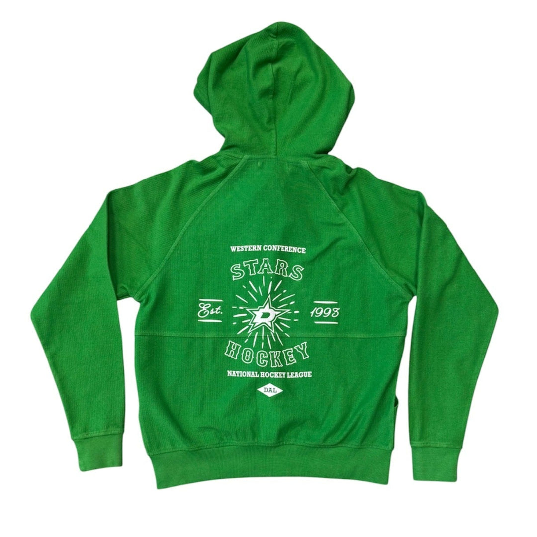 DALLAS STARS CORD FULL ZIP HOODIE - BACK VIEW