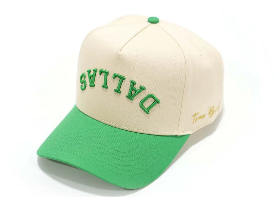 Dallas Stars x True Brand Cream Cap - Front/Left View
