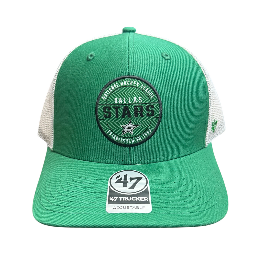 DALLAS STARS CREASE TRUCKER CAP - FRONT VIEW