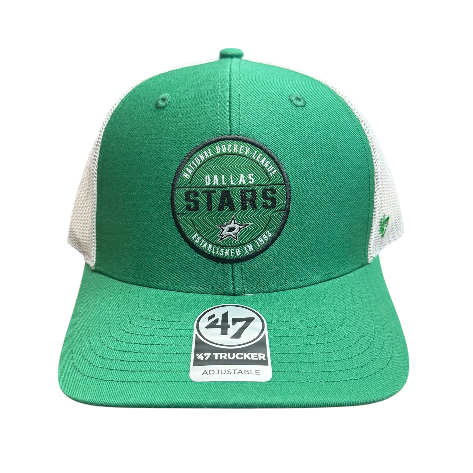 DALLAS STARS CREASE TRUCKER CAP - FRONT VIEW
