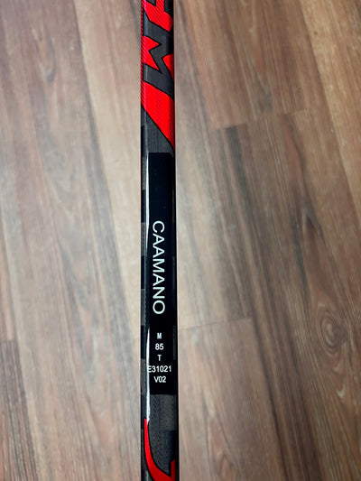 CAAMANO NEW CCM TEAM ISSUED STICK - View of name on stick