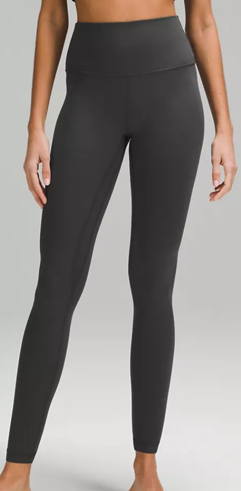 PHOTO OF MODEL WEARING LULULEMON WOMENS ALIGN PANT GREY