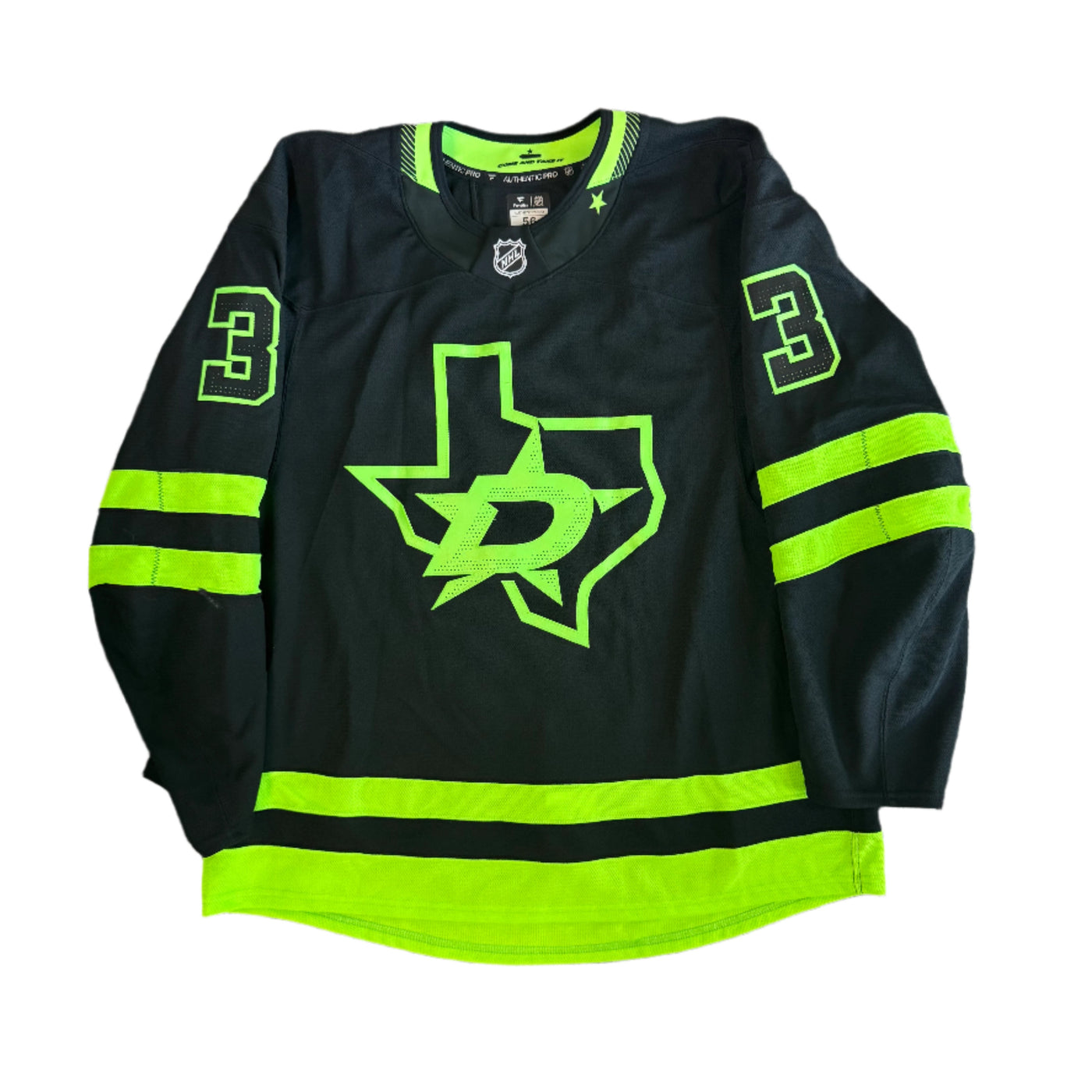 Photo of Dallas Stars #3 Mathew Dumba Blackout Jersey - Front View 