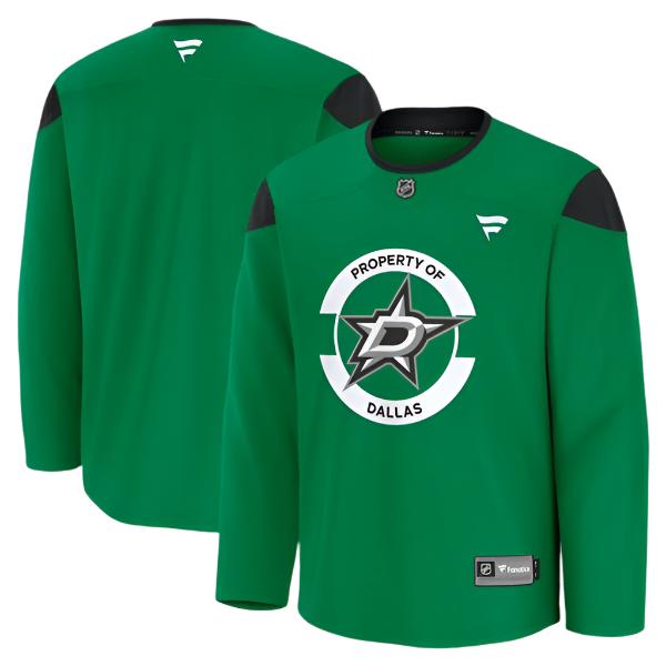 DALLAS STARS FANATICS PRACTICE JERSEY - FRONT & BACK VIEW