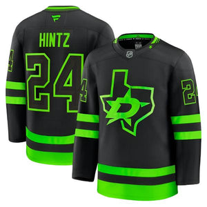 DALLAS STARS FANATICS PREMIUM ROOPE HINTZ 3RD JERSEY - FRONT & BACK VIEW