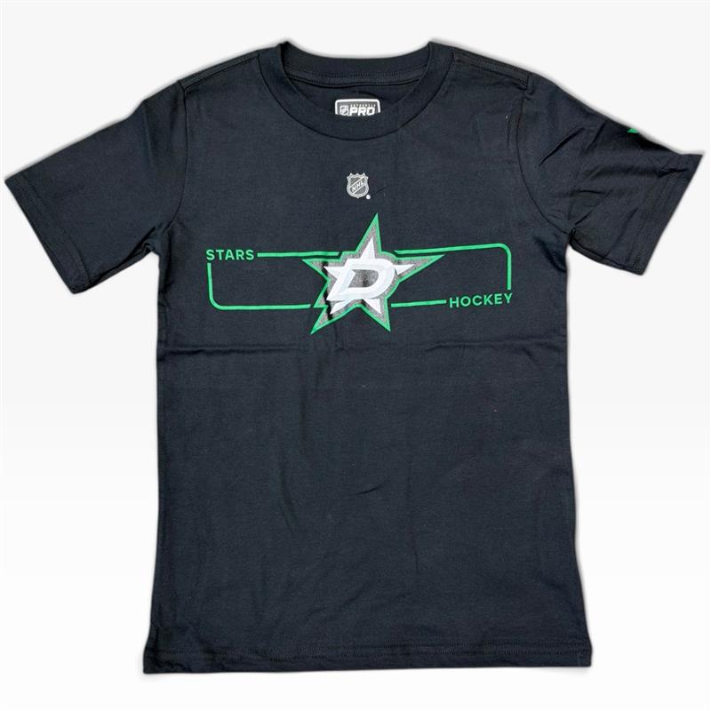 BLACK TEE WITH DALLAS STARS LOGO
&