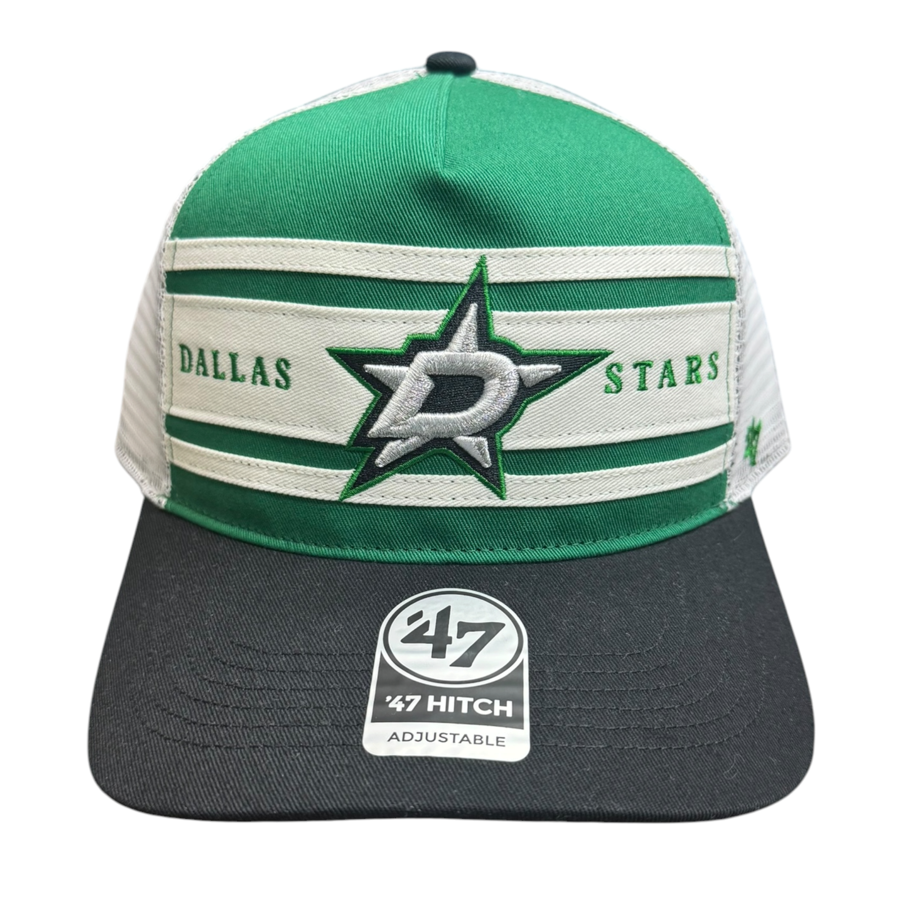 DALLAS STARS DOUBLE HEADLINER HITCH CAP - FRONT VIEW