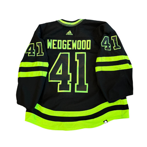 SCOTT WEDGEWOOD 2023-24 GAME WORN BLACKOUT JERSEY